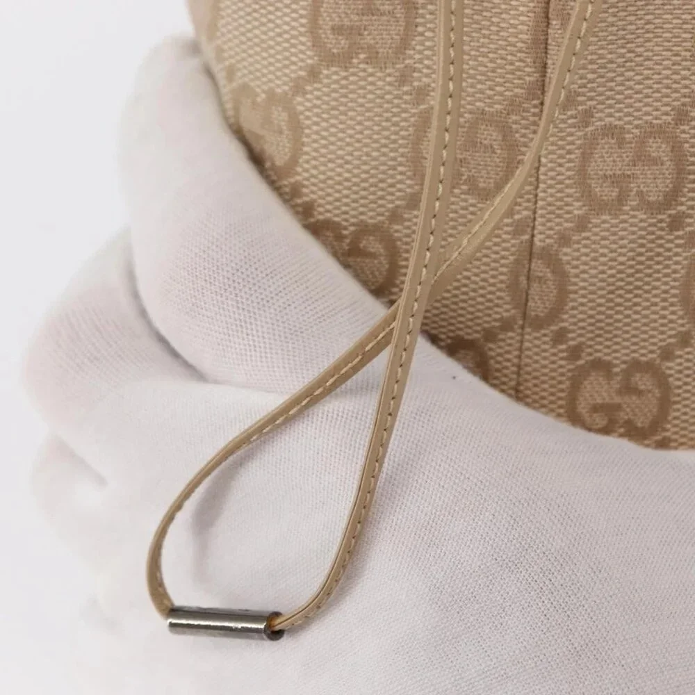 GUCCI GG Canvas Pouch Beige Silver 039 1054 Auth 154448 - Picture 8 of 16